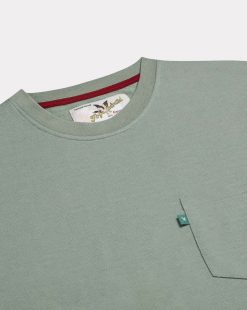 Chevignon T-Shirts & Polos | T-Shirt Duck Color Tee Vert T-Shirt A Poche Col Rond