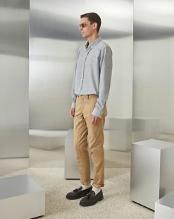 Chevignon Pantalons & Shorts | Pantalon Duck Chino Beige Pantalon Chino Coupe Ajustee