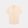 Chevignon Chemises | Chemise Linen Togs Manches Courtes Rose Chemise Manches Courtes En Lin