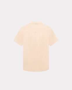 Chevignon Chemises | Chemise Linen Togs Manches Courtes Rose Chemise Manches Courtes En Lin