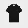 Chevignon T-Shirts & Polos | Polo O-Togs Noir Polo Manches Courtes Avec Broderie Canard