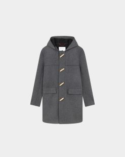 Chevignon Blousons & Manteaux | Manteau Duffle 2 Gris Manteau Duffle-Coat En Laine