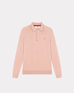 Chevignon Pulls | Pull Ducky Polo Rose Clair Pull Fin En Coton Manches Longues