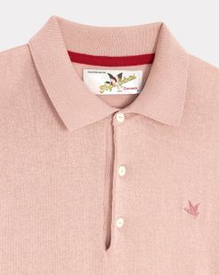 Chevignon Pulls | Pull Ducky Polo Rose Clair Pull Fin En Coton Manches Longues