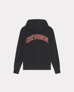 Chevignon Sweatshirts | Sweatshirt Hood 90 Noir Sweat A Capuche Brode