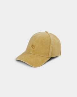 Chevignon Casquettes | Casquette City Cap Wash Jaune Casquette Brodee Effet Lave