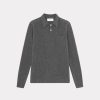 Chevignon Pulls | Pull Polo Knit Anthracite Pull En Laine, Col Polo