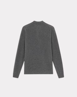 Chevignon Pulls | Pull Polo Knit Anthracite Pull En Laine, Col Polo