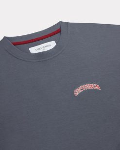 Chevignon T-Shirts & Polos | T-Shirt Tee 90 Oversize Gris T-Shirt En Jersey Coupe Ample