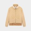 Chevignon Blousons & Manteaux | Blouson Cosmo Beige Blouson Emblematique En Cuir Et Nylon