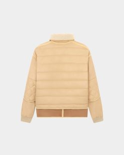 Chevignon Blousons & Manteaux | Blouson Cosmo Beige Blouson Emblematique En Cuir Et Nylon