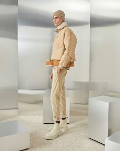 Chevignon Blousons & Manteaux | Blouson Cosmo Beige Blouson Emblematique En Cuir Et Nylon