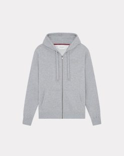 Chevignon Sweatshirts | Sweatshirt City Hood Basic Gris Sweat A Capuche Brode