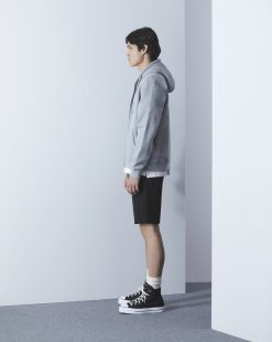 Chevignon Sweatshirts | Sweatshirt City Hood Basic Gris Sweat A Capuche Brode