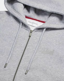 Chevignon Sweatshirts | Sweatshirt City Hood Basic Gris Sweat A Capuche Brode