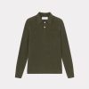 Chevignon Pulls | Pull Polo Knit Kaki Pull En Laine, Col Polo